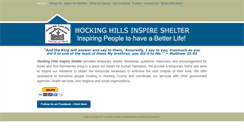 Desktop Screenshot of hockinghillsinspireshelter.org