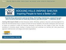 Tablet Screenshot of hockinghillsinspireshelter.org